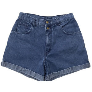 No Boundaries NOBO Junior VTG High Waisted Cuffed Blue Jean Denim Shorts 11/12
